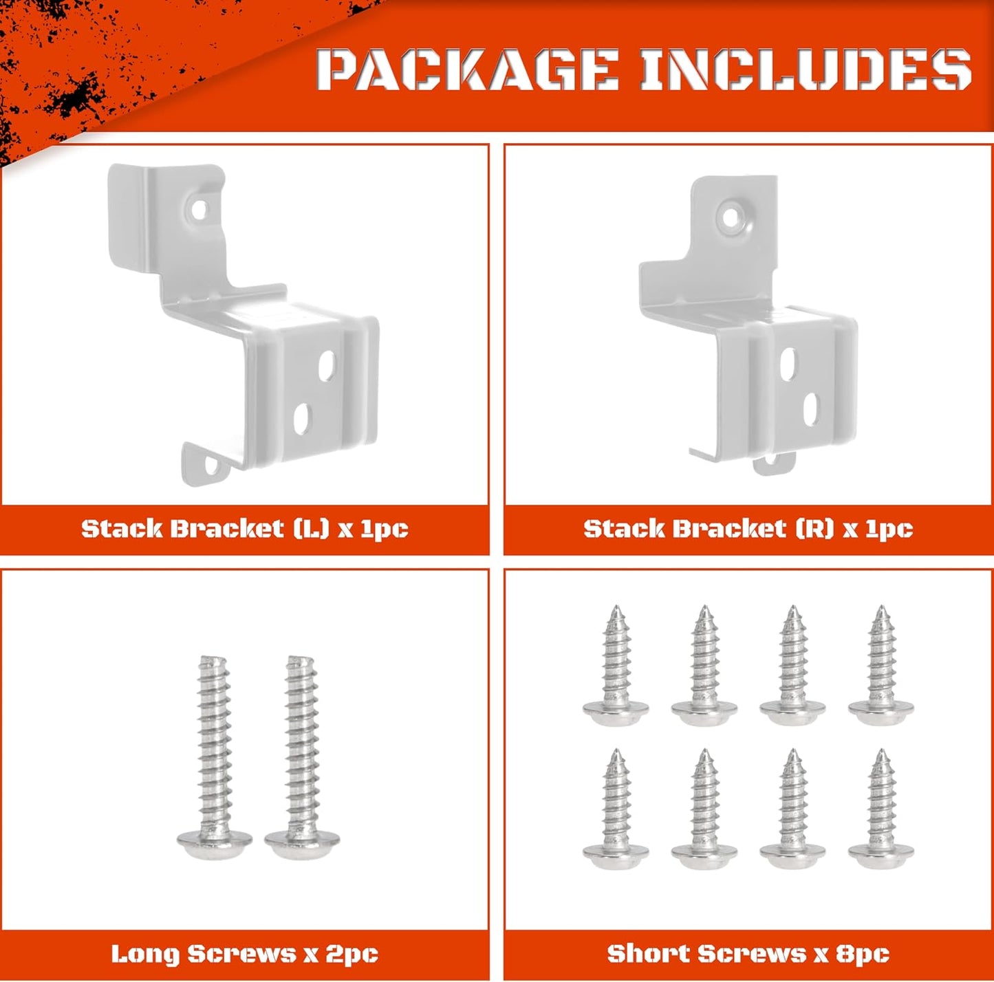 24 Inch Stacking Kit for GE GFA24KITL Washer Dryer Stack Bracket for 24" Front Load Laundry (Set of 1, White)