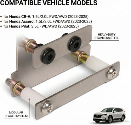 Front CRV Radar Sensor Protector for Honda CR-V 2023-2025 Anti Theft Protect Cover(Style B)
