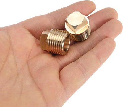 Boat Plug 1/2 Inch NPT Brass Boat Drain Plugs Thread Boat Garboard Drain Plug Fits for Most Boat Hulls