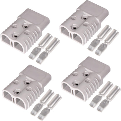 175A 600V Battery Quick Connect Disconnect Connectors with 1/0 AWG Cable Plugs 2pack