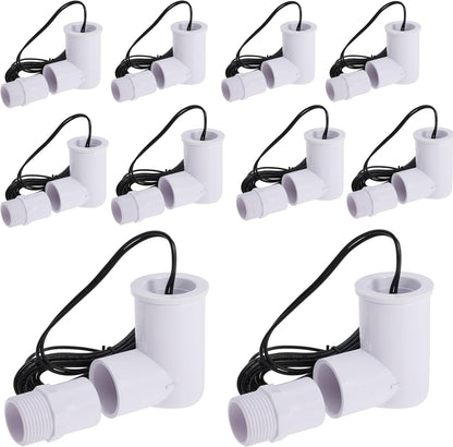 15PACK SS2 Float Switch with 3/4 Inch Adaptor and 6FT Wire Water Float Switch for HVAC Drain Pan Condensate Outlet