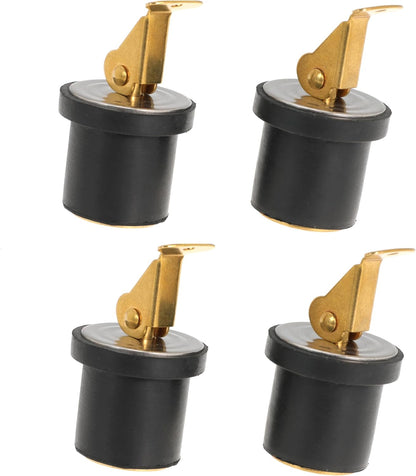 Boat Drain Plug Brass Boat Plug Snap Rubber Plugs Deck Plug for Boat Marine Twist Accessories