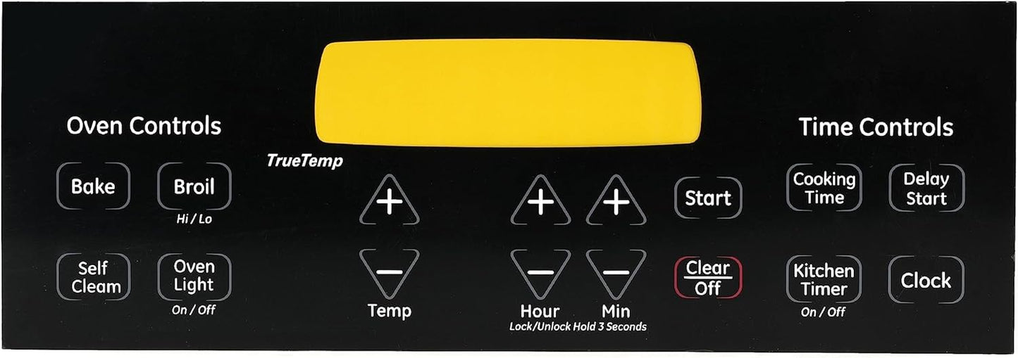 WB27T11229 Wall Oven Faceplate Cover Control Board Overlay for Electric Wall Oven Replaces1556130 AP4484324 AH2370149 EA2370149 PS2370149