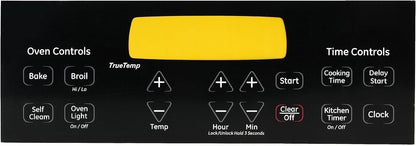 WB27T11229 Wall Oven Faceplate Cover Control Board Overlay for Electric Wall Oven Replaces1556130 AP4484324 AH2370149 EA2370149 PS2370149