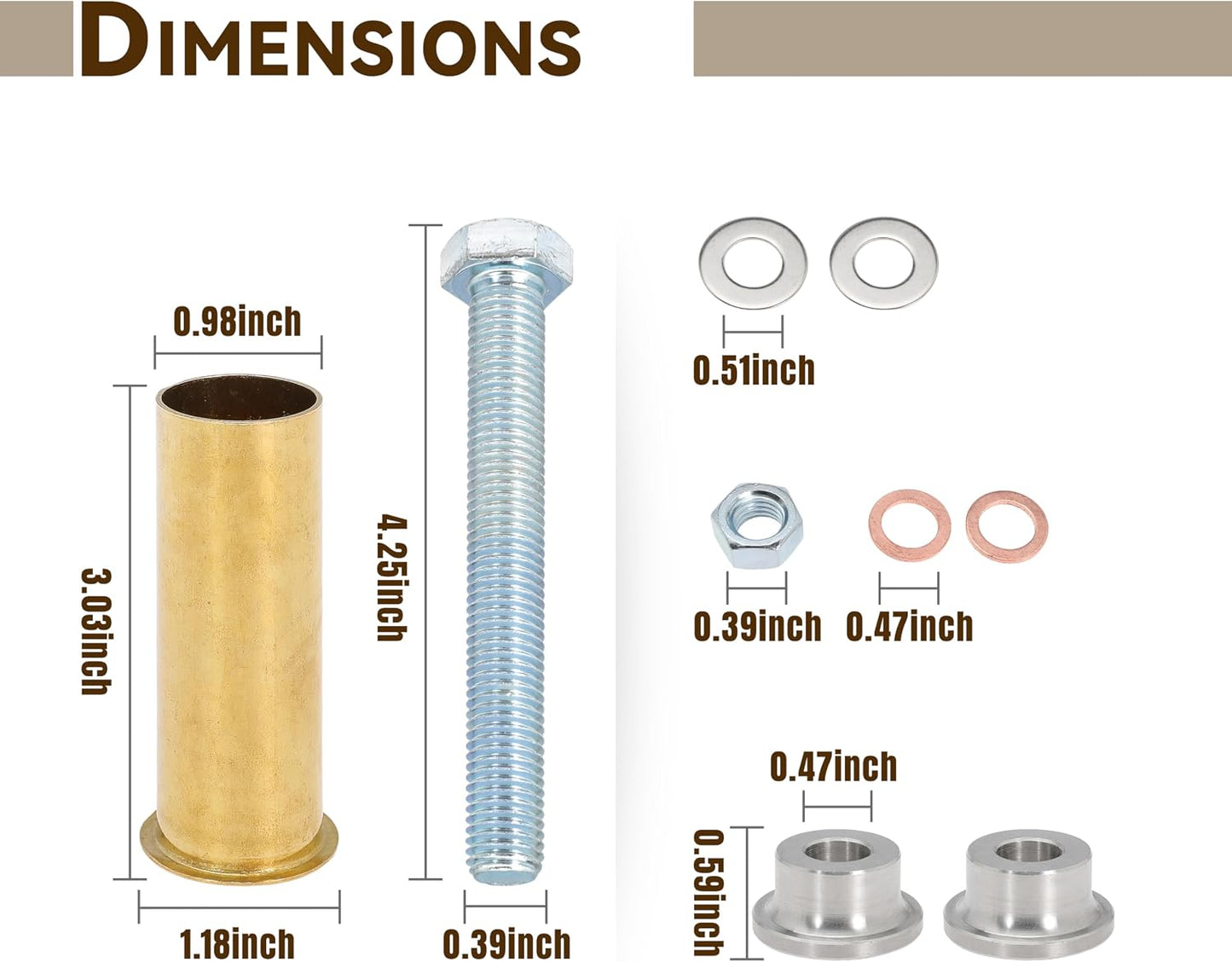 1 inch Drain Tube Flaring Tool, 1" Flanging Tool Kit for Boat Transom with 3 x 1 inches Brass Drain Tube