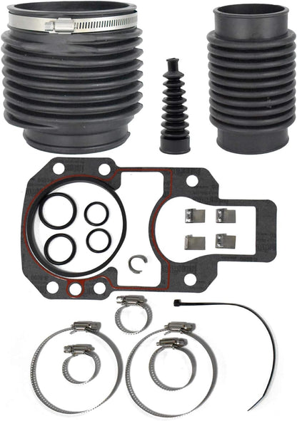 Transom Bellows Kit - With U-Joint Exhaust Shift Cable Bellows Gasket for Mercruiser for Alpha One Gen II Replace 18654A1 816431A1 74639A2 27-94996Q2