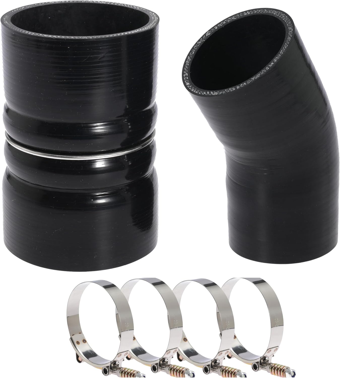 6.0 Hose Boot Kit For Ford F250 F350 6.0L Diesel Powerstroke 2003 2004 2005 2006 2007 with T Bolt Clamp