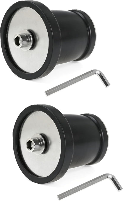 2 Pack Expandable Rubber Plug Mechanical Seal Scupper Plugs Boat Plug Winterizing Expansion Plugs Leak Proof Drain Plugs for Boats Pools Bathroom Pipe Sewers (1.78"-2.36"（45mm-60mm）)