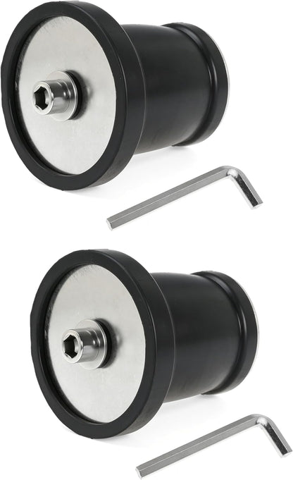 2 Pack Expandable Rubber Plug Mechanical Seal Scupper Plugs Boat Plug Winterizing Expansion Plugs Leak Proof Drain Plugs for Boats Pools Bathroom Pipe Sewers (3.35"-4.13"（85mm-105mm）)