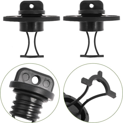 Kayak Drain Plug Kit Drain Stoppers Scupper Bung Plug Kit for Dinghy for Canoe for Boat with Screws and Blind Rivets (6Pcs)