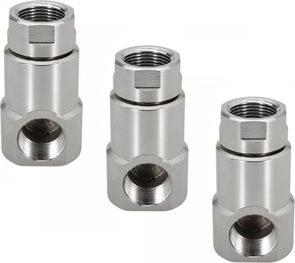 1 inch Swivel Hose Reel Fitting, Pack of 3 | Industrial and Home Use, Steel Hose Reel, With Grease Zerk, Replace 9SS16FP100XFP100-Ni-AL #5044