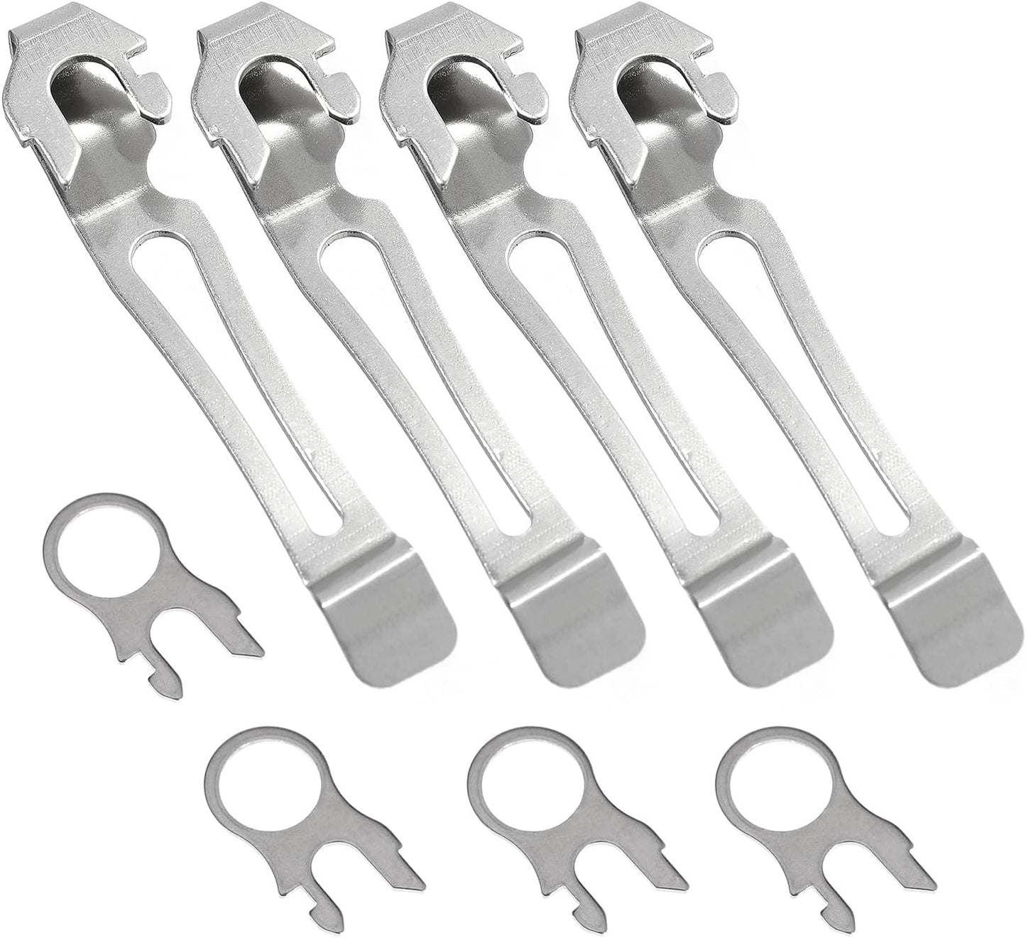 Quick-Release Pocket Clip+ Lanyard Ring Set Stainless Steel Quick Release Multi-Tool Pocket Clip (1)