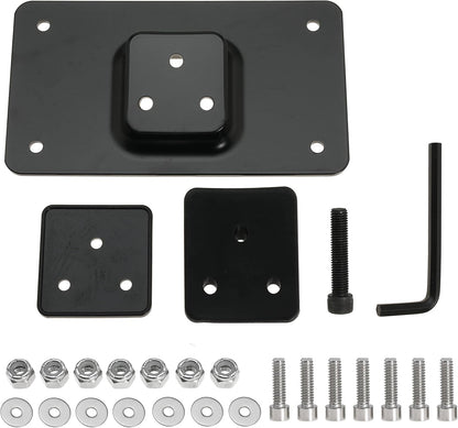 3-Hole Laydown License Plate Mount Bracket for Harley Big Twins Softail Dyna Sportster XL 1973-Up