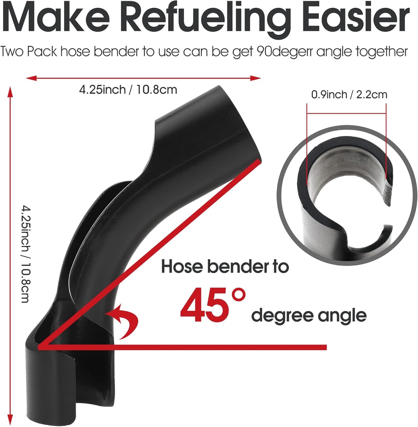 Hose Bender for Fuel Tank Filler Hose Racing Fuel Jug Gas Fuel Cans Gas Jugs Utility Containers Heavy Duty For Scribner For Sportsman Rural King (2)