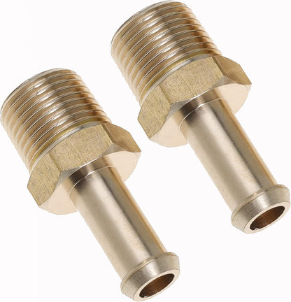 Fuel Hose Fitting Adapter Replaces 65380 Fuel Line Fittings for Holley 12-289-11 and 350 SBC Fuel Pump for Holley 12-803 Bypass Pressure Regulator for Ford Mustang 289 3/8 Inch NPT to 3/8 Inch Barb