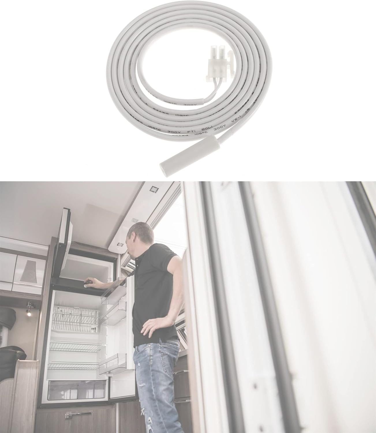 RV Refrigerator Thermistor for DM2652 DM2852 DM2862 RM2451 RM2551 RM2652 RM2852 Replaces 3851210025