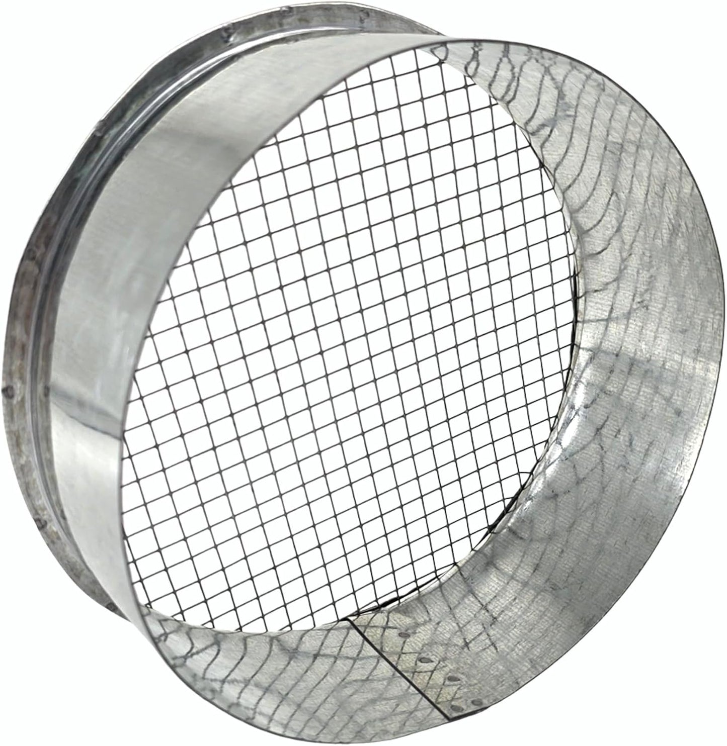 6" Galv Steel Outside Dryer Vent Cover Weatherproof Hood w/Mesh Screen | Rustproof galvanized steel vent cover blocks rain & wind. Built-in mesh stops birds & mice. Fits standard 8" ducts easily