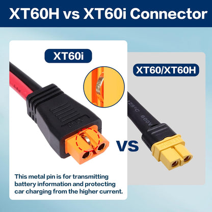 12AWG 5FT Solar to XT60i Charge Extension Cable for Solar Panels Portable Power Stations