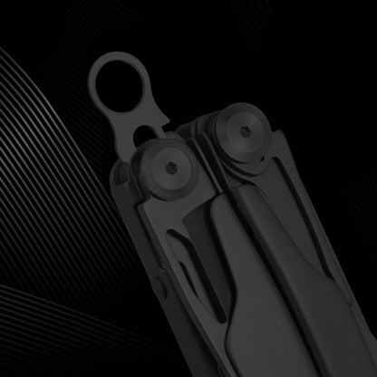 Quick-Release Pocket Clip + Lanyard Ring Set Stainless Steel Quick Release Multi-Tool Pocket Clip (Black-6)