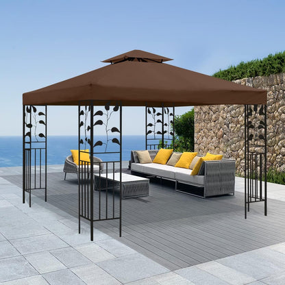 Gazebo Canopy Replacement -10x10 Canopy Replacement Top-Gazebos on Clearance Outdoor Shelter Top Double Tiered Cover