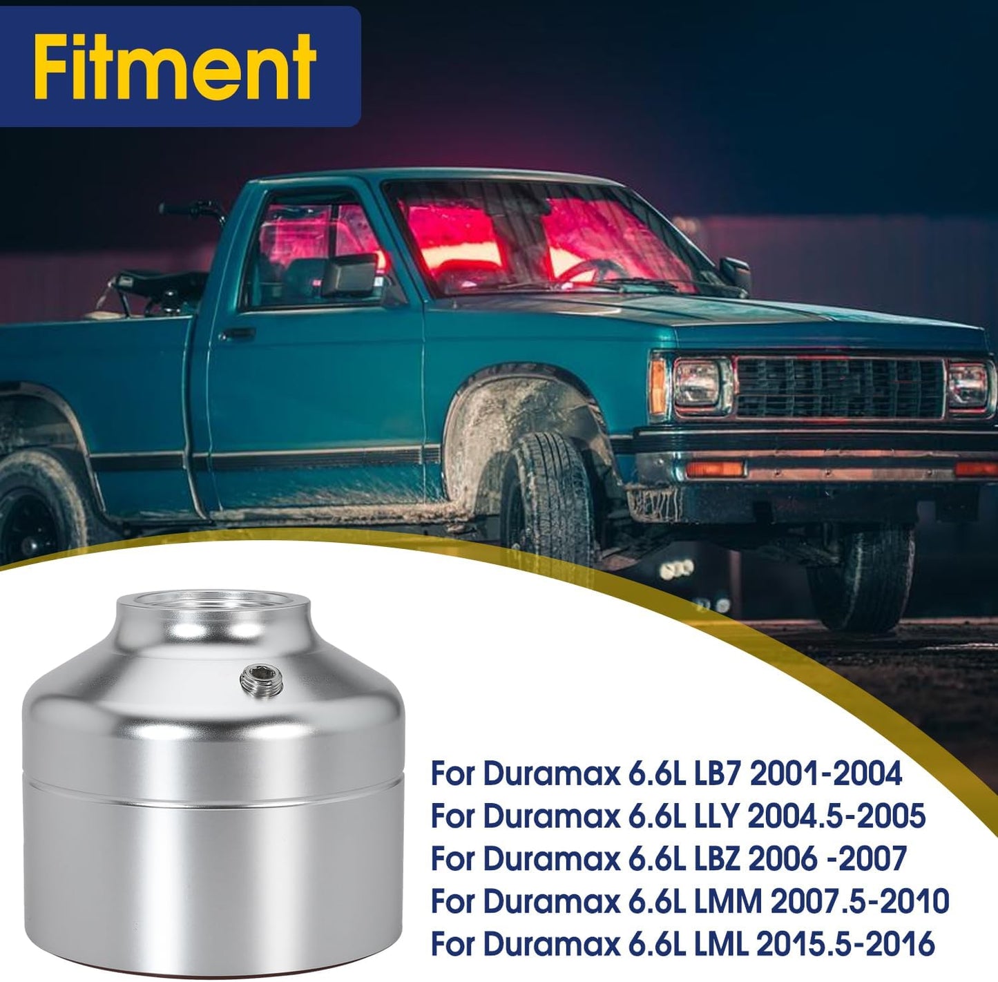6.6 Fuel Filter Delete Replacement for GMC 2001-2016 Duramax 6.6L Diesel Truck
