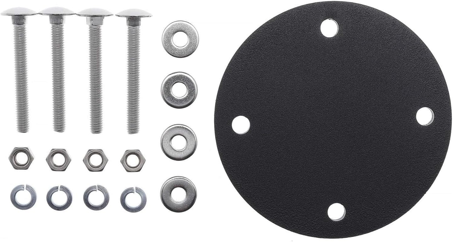 Mount Backing Plate for Rotopax Diesel Gas Can Mounting Plate Compatible with 1-1/2 Inch Off-Road Tube Roof Rack Ladder