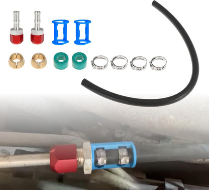 800-671 A/C Line Splice Kit For 3/8 Line With No.6 Hose 800671 Air Conditioning Repair Splice Connector Splicer Coupler Kit For 3/8 AC Line to Hose Repair (Line-K671)