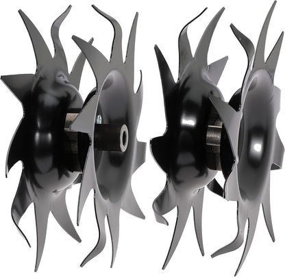 Power Tiller Tines for Mantis 1622, 7222, 7225, 7260, 7261, 7262, 7920, 7924, 7940 Cultivators, Till up to 10-Inch deep and 9-Inch Wide