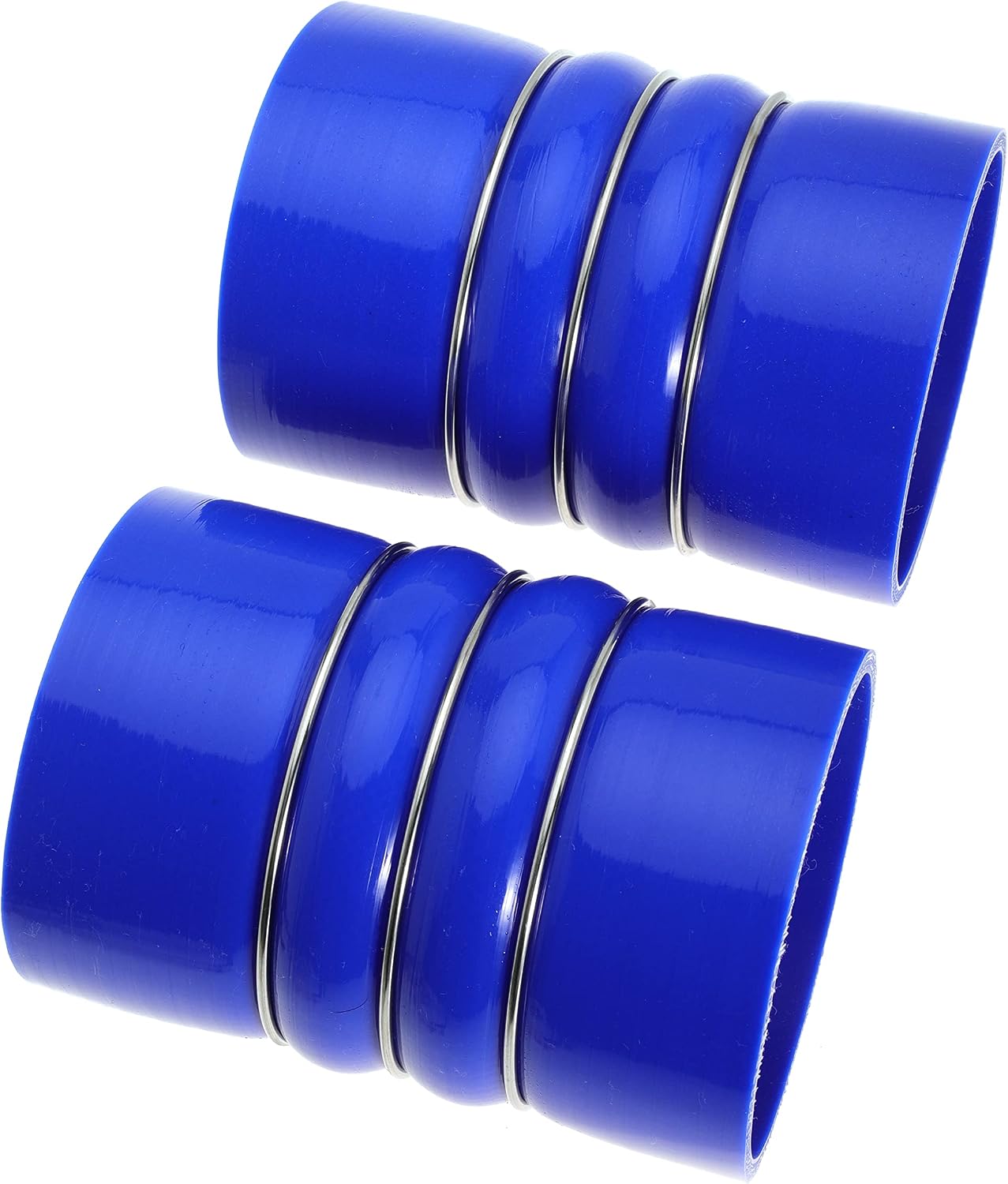 Silicone Charge Air Cooler Hump Hose Boot Set 4" X 6" 4 inch with T Bolt Clamp Blue
