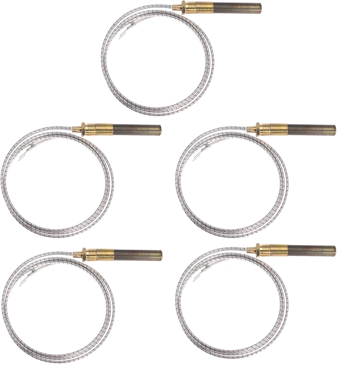 36'' 750mv Thermopile Generators for Fireplace Gas Ovens/Grills/Boilers/Water Heaters Frying Furnace 750℃ Millivolt Thermocouple