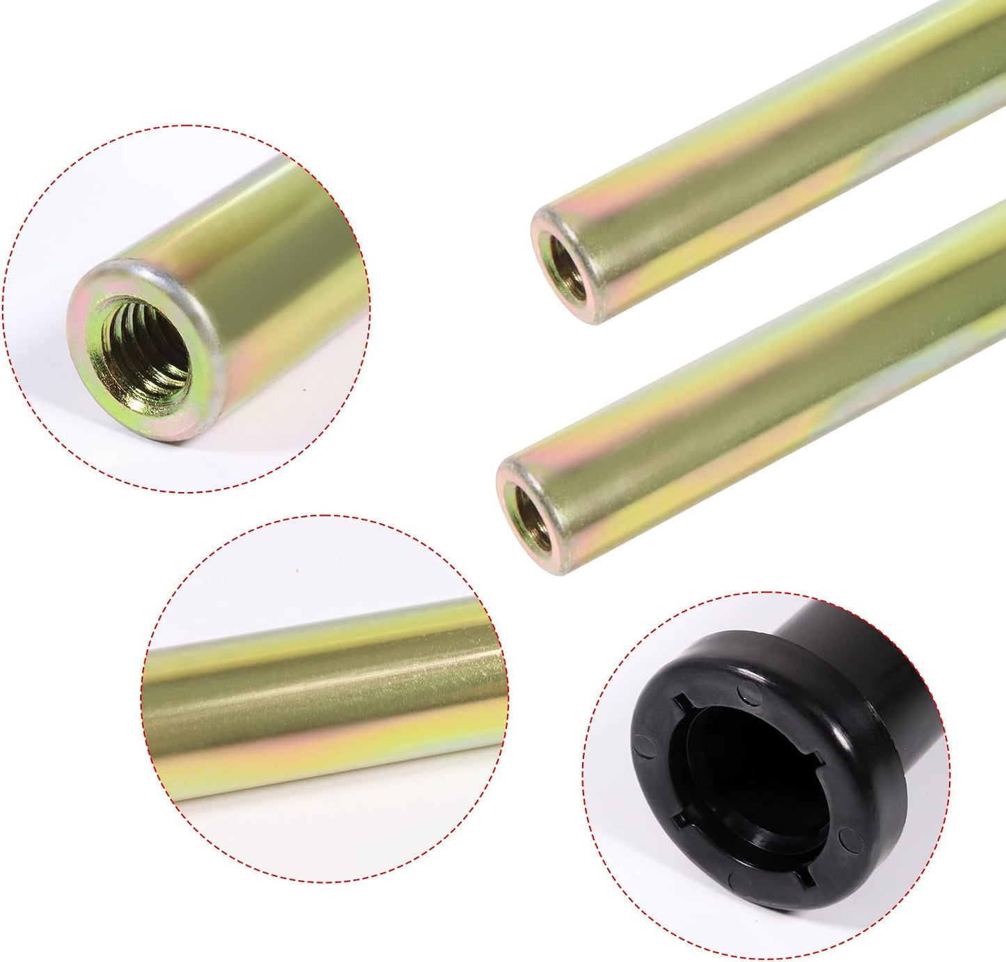 Front Lower A-ARM Bushing Shaft Kit Replace 7501093 5020681 for Polaris Magnum 325 330 400 425 500 for Sportsman 335 350 400 500 570 600 700 800 for Big Boss 300 350 400 500