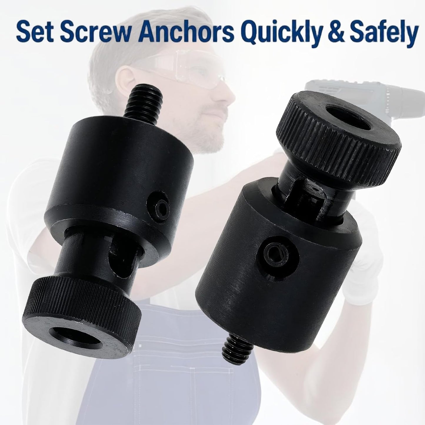 Screw Anchor Expander 1/4"-20 3/8"-16 Replace 868 870 Power Drill Part for Caulking Anchor Expansion Anchor for Concrete Compatible with Greenlee