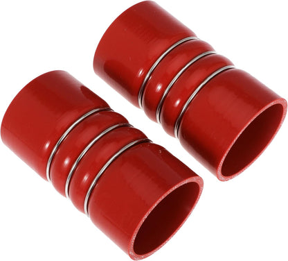 3 Inch Silicone Charge Air Cooler Hump Hose Boot Set 3" X 6" with T Bolt Clamp Red (Hose-3060-RD)
