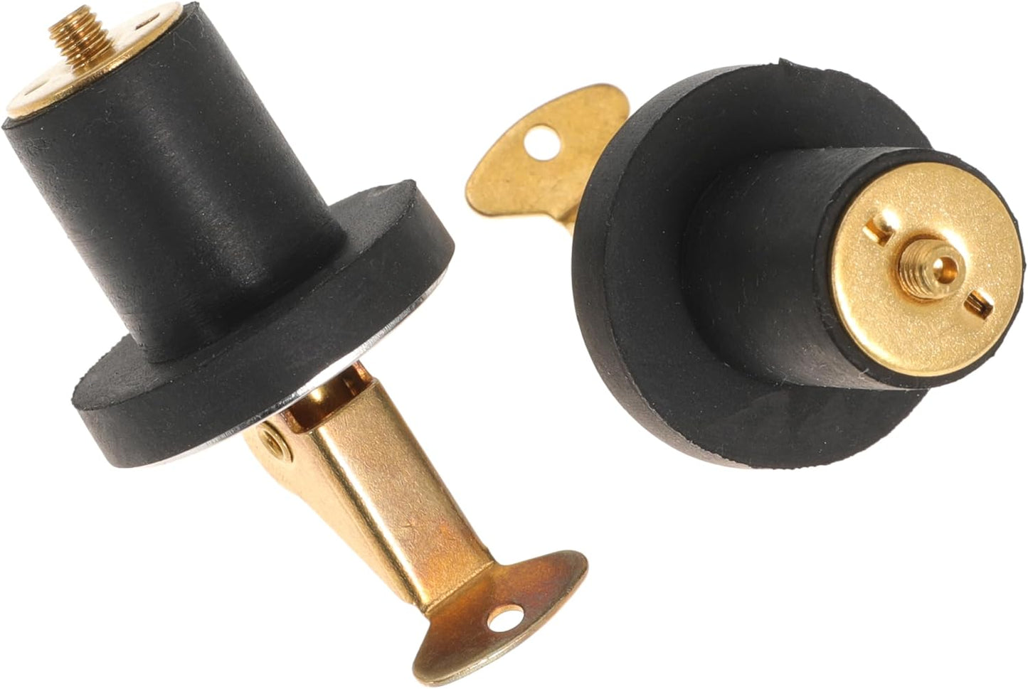 4 Pack Brass Boat Plug Drain Plug Boat Snap Handle Plug Deck Plug for Boat Marine