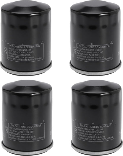 Oil Filter Replace 8M0162829, 8M0065104, 8M0162830, 8M0065103, 822626K04, 822626Q04 for Mariner 25-115HP Four Stroke Outboards Engines (Pack of 4)