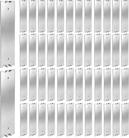10PCS 3 x 1.5 Inch Nail Plate for Wood Studs, Metal Cable Protector Plate Safety Nail Plates with Sharp Pointed Prongs, Steel Cable Wire for Protecting Plumbing and Wiring