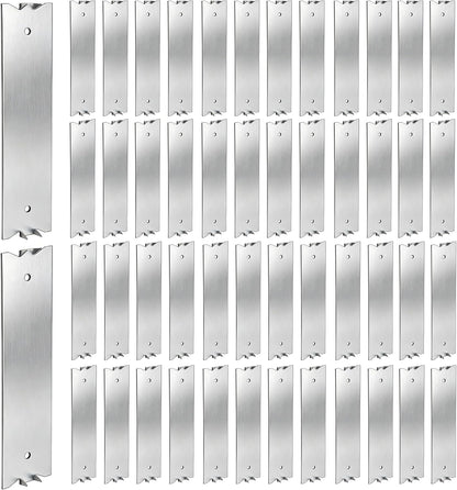 200 PCS 2.5 x 1.5 Inch Nail Plate for Wood Studs, Metal Cable Protector Plate Safety Nail Plates with Sharp Pointed Prongs, Steel Cable Wire for Protecting Plumbing and Wiring