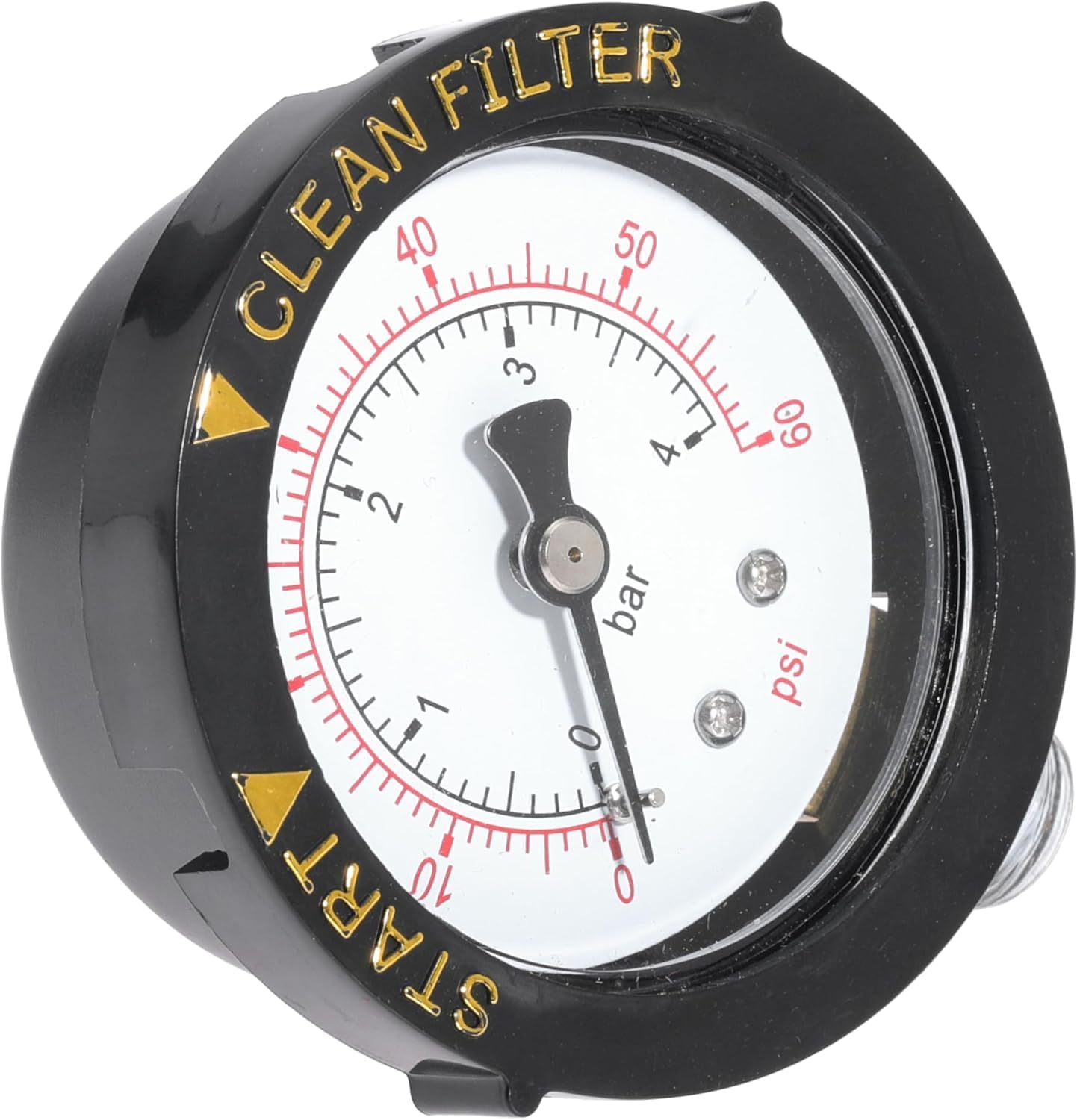 98209800 High Flow Manual Air Relief Valve Pool Filter Air Relief Valve for Predator Pool Filters with Clips O-Rings Gauge Plug Pressure Gauge 2PCS