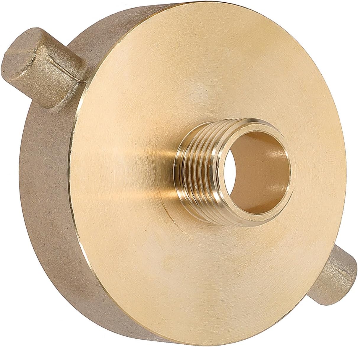 2 PCS 2-1/2" NST (NH) Female x 2" NPT Male Fire Hydrant Hose Adapter Brass Fire Equipment with Pin Lug for Fire Hydrants, Pipes, Hoses