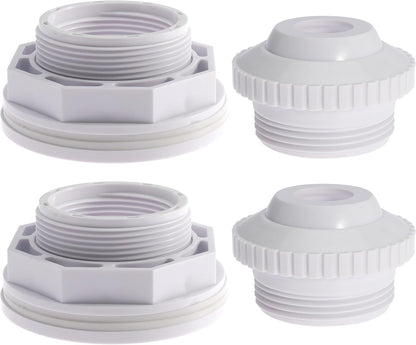 1.5" Inlet Return Fitting with Locknut Gasket Replace SP1023 with Directional Flow Inlet Fitting Replace SP1419D for Hayward Above Ground Pool Accessories