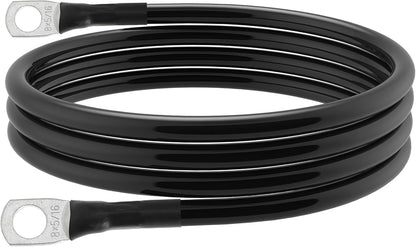 8 AWG Battery Cable 8 Gauge Power Inverter Cables with 5/16 Inch Lugs Both Ends for Solar Boat Marine RV Car 2 Pack (3FT)