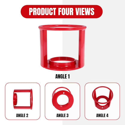 Acetylene Cylinder Regulator Safety Cap Protector, 3-1/2 x 12 Inch Fine Thread Safety Collar for Acetylene Tank, Valve Protector Cover for Pressure Gas Cylinders, 1 Pack