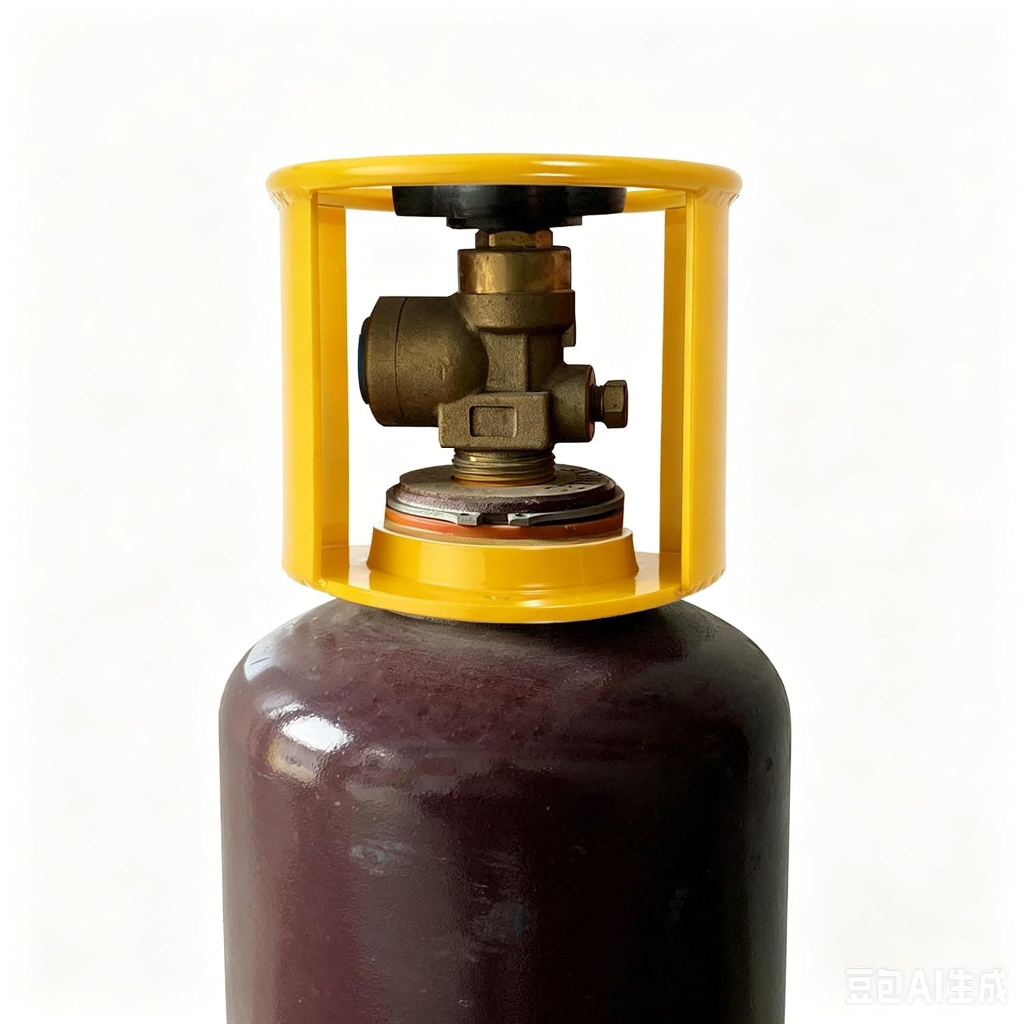 Acetylene Cylinder Regulator Safety Cap Protector Safety Collar 3-1/2 x 12 Fine Thread for Acetylene Cylinder, Acetylene Tank, High Pressure Cylinder, Low Pressure Cylinder (Yellow, 1PCS (312))