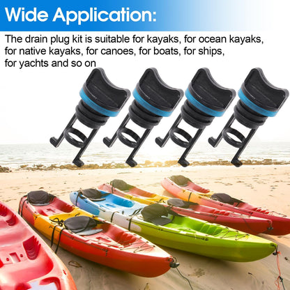 8Pcs Drain Plug kit Drain Stoppers Scupper Plug Kit for Dagger Kayaks for Stream Kayak for Ocean Kayak for Dinghy for Canoe for Boat