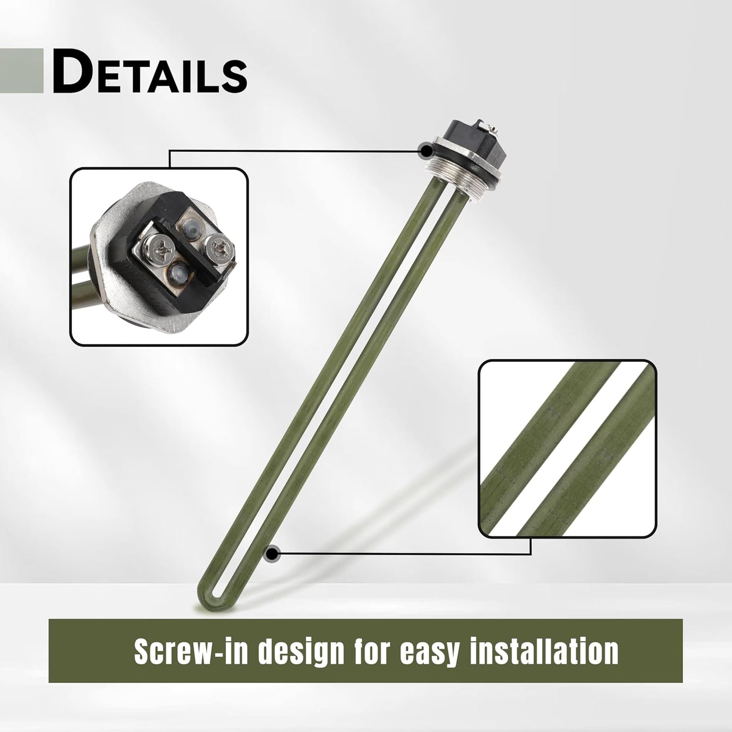 92249 RV Water Heater Element Replaces 520900 91160 92097 Electric Heating Element for Suburban SW4DE SW6DE SW6DEL for Atwood GC6AA GC10A GCH6 G6A GC10A 6-10 Gallon Water Heater Parts