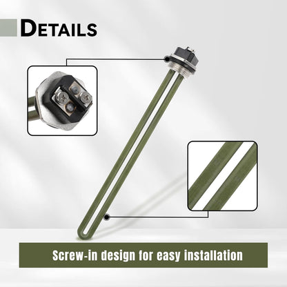 92249 RV Water Heater Element Replaces 520900 91160 92097 Electric Heating Element for Suburban SW4DE SW6DE SW6DEL for Atwood GC6AA GC10A GCH6 G6A GC10A 6-10 Gallon Water Heater Parts