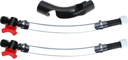 Fuel Filler Jug Hose with Ball Valve Shut Hose Kit for Fuel for Jegs Jugs for LC2 Jugs for Scribner Fuel Jugs Fuel Container Fuel Tank with Hose Bender