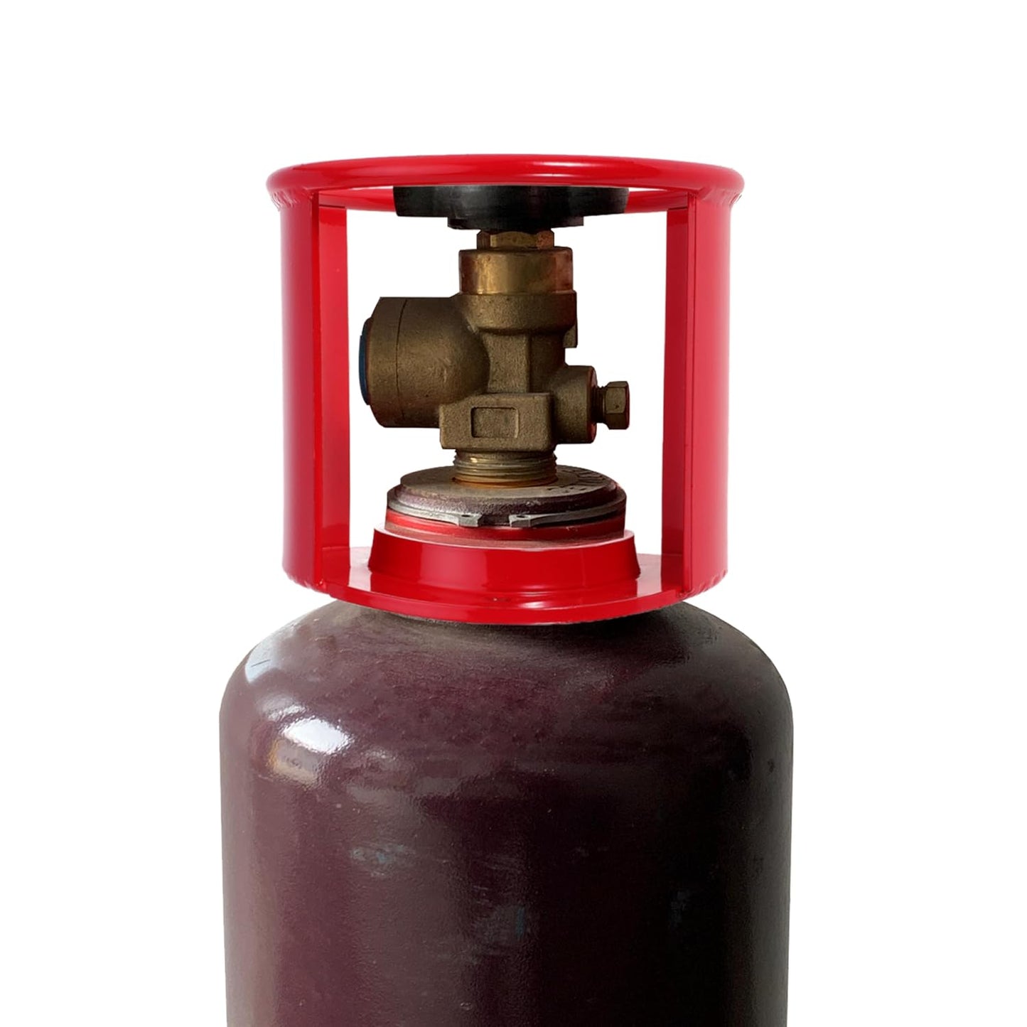 Acetylene Cylinder Regulator Safety Cap Protector Safety Collar 3-1/2 x 12 Fine Thread for Acetylene Cylinder, Acetylene Tank, High Pressure Cylinder, Low Pressure Cylinder (Red, 1PCS (312))