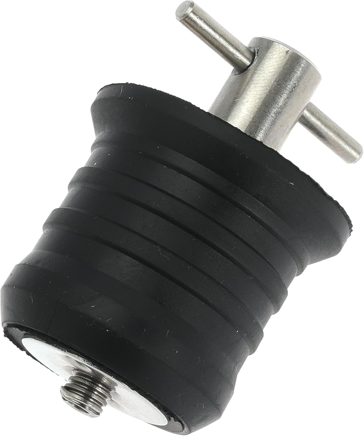 2 Pcs Boat Drain Plug With T Handle - Snap Rubber Plugs With Brass/Stainless Steel Handle - Marine Twist Accessories