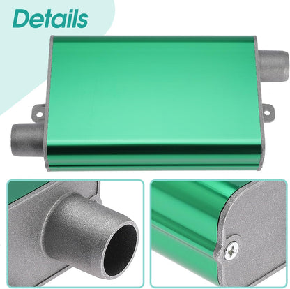 24mm Exhaust Muffler Pipe Upgraded for Chinese for Eberspacher Diesel Heaters Air Compressor with 2 clamps and screws, Green